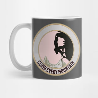 Woman Climbing Mountain Mug